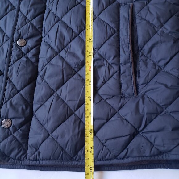 Peter Millar Suffolk Quilted Windproof Full Zip Black Travel Coat Jacket - Picture 7 of 14